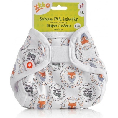 Kikko Vrchné PUL nohavičky Newborn Fox&Raccoon