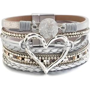 HARAHU Гривна AG-38813 Heart - Сребърна / Златна KP38813