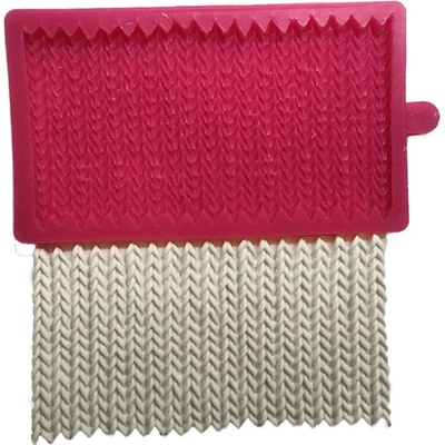Cesil Silikonová forma Pletací vzor tenký 16x10cm