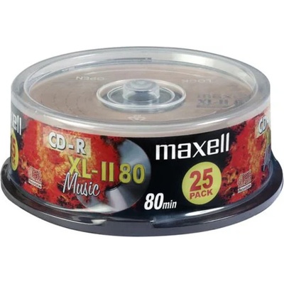 Maxell Оптичен носител CD-R, 700MB, Maxell ML-DC-CDRMUS-25, 25 бр (ML-DC-CDRMUS-25)