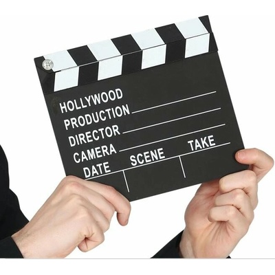 Rekvizita do fotokútku Hollywood filmová klapka 17 x 20 cm