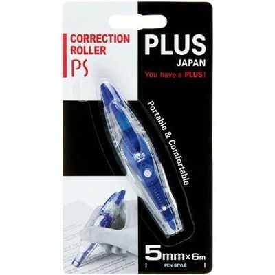 PLUS PS Korekčný roller, 5 mm x 6 m modrý