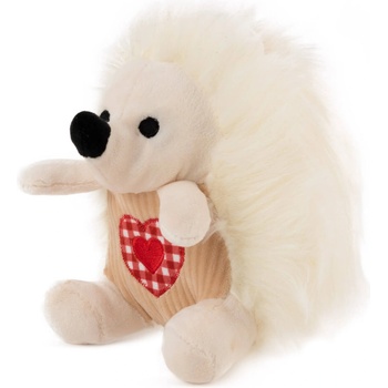 Image 1 of Amek Toys ПЛЮШЕН ТАРАЛЕЖ БЯЛ С БРОДИРАНО СЪРЦЕ 16 СМ