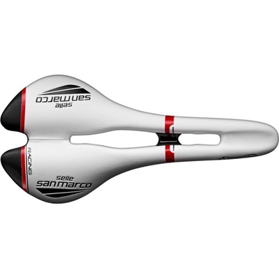 Selle San Marco Aspide Open-Fit Racing Narrow bílé/černé/červené