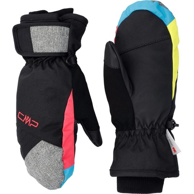 CMP Детски ръкавици CMP Kid's Twill Ski Mitten Gloves - Nero / B. Jewel / Strawberry - размер 6 (EU) (202-6688-0215)