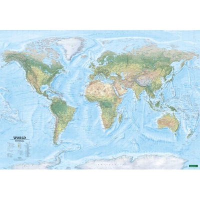 nástěnná mapa Svět 1:35 mil. - politická, fyzická 138x96 cm