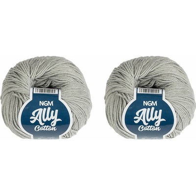 BELLATEX Ally cotton 50 g súprava 2 ks – 001 sivá