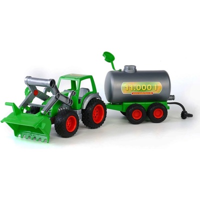 Polesie Wader Traktor s čelním nakladačem a cisternou 57x15x17 cm