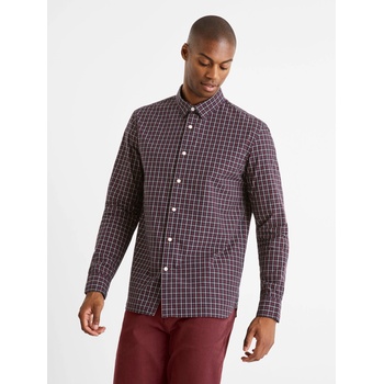 Celio Бургундска карирана обикновена риза Celio Carolo Celio | Cherven | МЪЖЕ | S