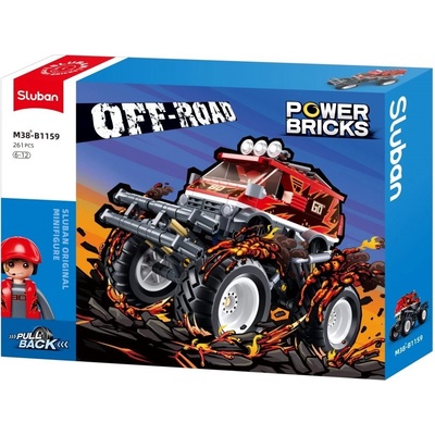 Sluban Power Bricks Natahovací Červený Off-Road GO