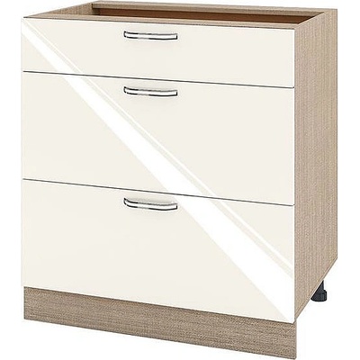 ИРИМ Долен кухненски шкаф Сити МФ-Крийм гланц-11-120 80 см