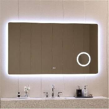 Inter Ceramic Правоъгълно led огледало за баня с нагревател и увеличителна част, 180/90 см, (icl 1835)