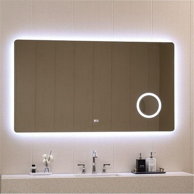 Inter Ceramic Правоъгълно led огледало за баня с нагревател и увеличителна част, 180/90 см, (icl 1835)