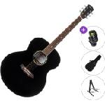 Pasadena PJ-300 Premium SET Black Джъмбо китара