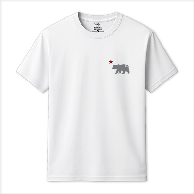 Republic of California Тениска Republic of California Men's Cali Bear T-Shirt - White