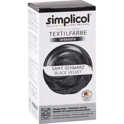 SIMPLICOL farba na textil Zamatovo čierna 150 ml + 400 g