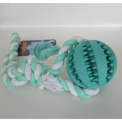 Nobby Dental Line dentální míček s provazem 30 cm