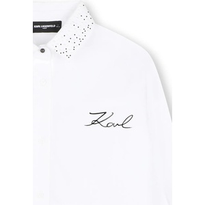 Karl Lagerfeld рокля тип риза от памук (Z31332.156.162)
