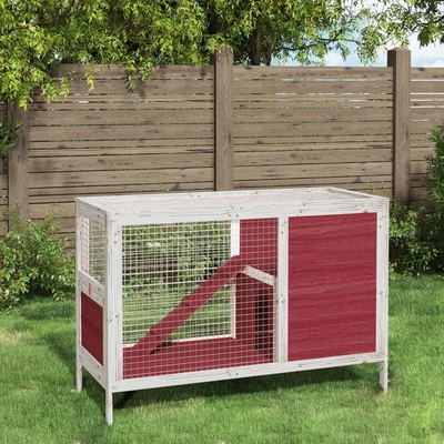 vidaXL 9799.172298 Králíkárna masivní borové dřevo moka 103 x 44 x 69,5 cm