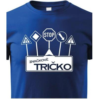 Dětské tričko Značkové tričko Modrá Canvas Dětské tričko Bezvatriko.cz 1