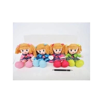 SUN-DAY Rag doll 30cm with glossy 4 patterns 146809 mix price for 1 piece