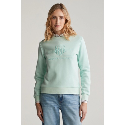 Gant Reg Tonal Shield C-Neck Sweat Faded Mint