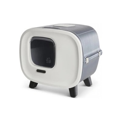 SAVIC Mira de luxe - Луксозна закрита котешка тоалетна с филтър против миризми, антрацит 55.5х44х49.5 см