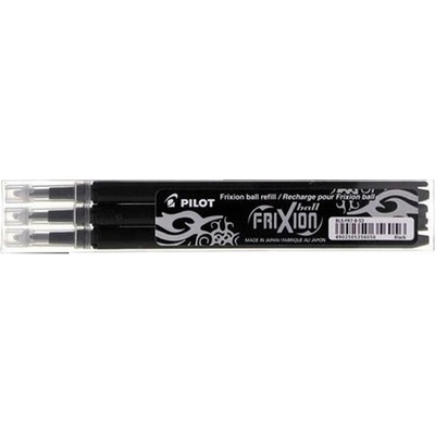 Pilot Вложка за химикалка с ролка, 0, 35 мм, изтриваема, PILOT "Frixion Ball/Clicker", черна BLS-FR-7-B-S3 (BLS-FR-7-B-S3)