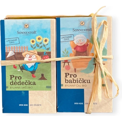 Sonnentor Dárkové balení 2 čajů Pro prarodiče BIO 54 g