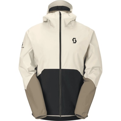Scott Мъжко водоустойчиво яке Scott Jacket Explorair Light Dryo 2.5L Waterproof jacket - Cotton White / Black - размер XL (002-3354-0514)