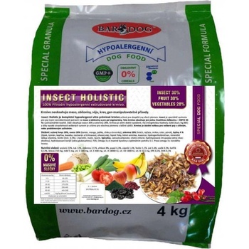 Bardog Hypoalergenné grain free Insect Holistic 4 kg