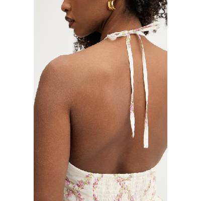 TWINSET рокля с връзка зад врата от памук (261TT2611)