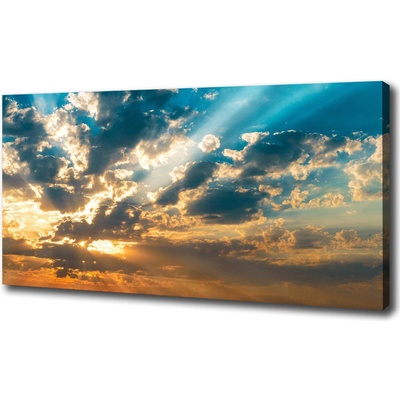 Foto obraz na plátne do obývačky Západ slnka nebe 100x50 cm