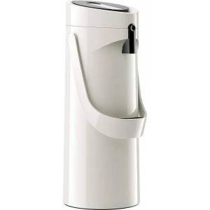 temsa HOGAR Emsa GmbH 515707 Ponza ISO thermos bottle 1, 9 l, stainless steel, 17 x 16.5 x 39 cm, stainless steel, white