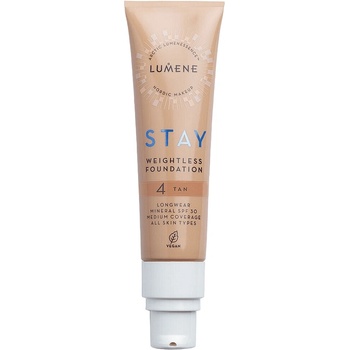 Lumene Минерален фон дьо тен Stay, 4 Tan, SPF30, 30 ml
