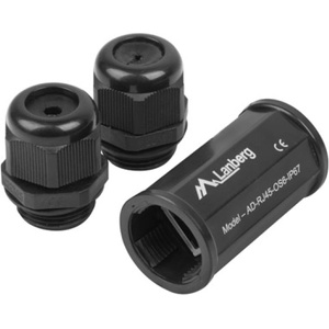 Lanberg RJ-45 inline coupler IP67 CAT. 6 FTP waterproof (AD-RJ45-OS6-IP67)