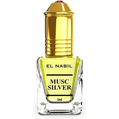 El Nabil musc silver parfémovaný olej unisex 5 ml roll-on