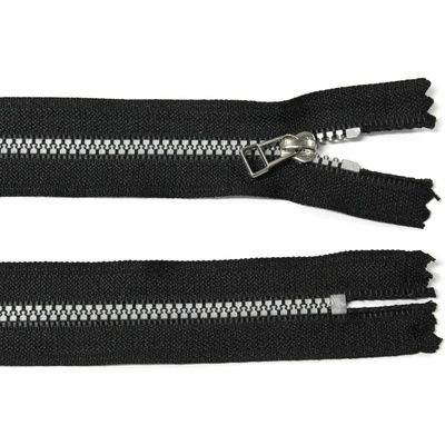 Kostěný zip no.3 nerozepínací 18cm černý