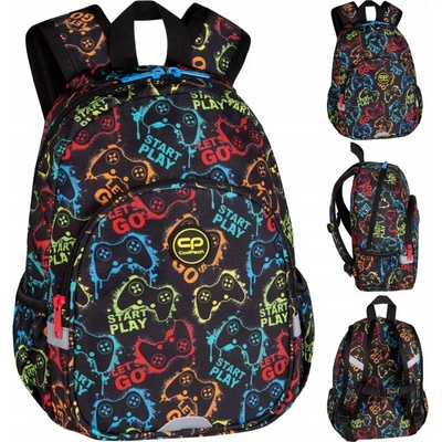 Predškolský viac-komorový batoh CoolPack pre chlapcov, viacfarebný