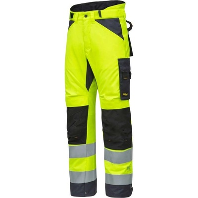 Snickers Workwear kalhoty reflexní AllroundWork+ třída 2 žluté