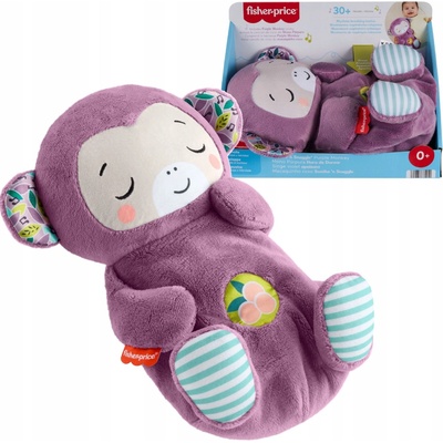 Fisher-Price Maznavá a upokojujúca fialová opička 0194735364251