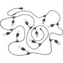 Trio Leuchten R74771132 CHAIN Venkovní LED světelný řetěz v černé barvě IP44 10xE27 1W 6,5m