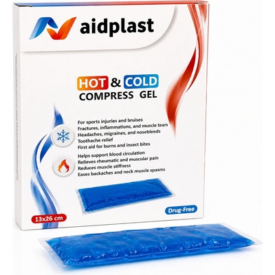 Aidplast kompresný gélový obklad teplý studený 13 x 26 cm