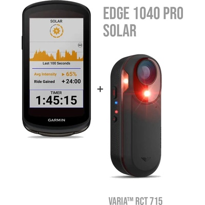 Garmin Edge 1040 Pro Solar + Garmin Varia RCT 715