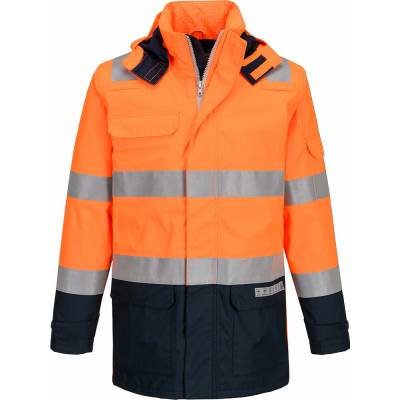 Portwest FR605 Bizflame Rain+ Hi-Vis Light Arc bunda oranžové