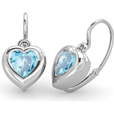 Soluna dětské zlaté srdíčka 336-0517B Aqua