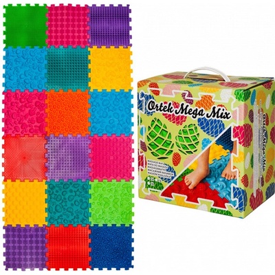 Ortek Puzzle Mega Mix Masážna ortopedická podložka 18 modulov