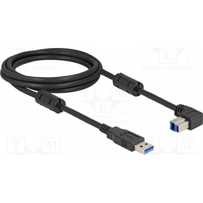 Delock 81113 USB A vidlice USB B konektor 90° nahoru/dolů zlacený
