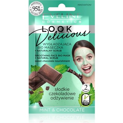Eveline Cosmetics Look Delicious Mint & Chocolate овлажняваща и изглаждаща маска с шоколад 10ml