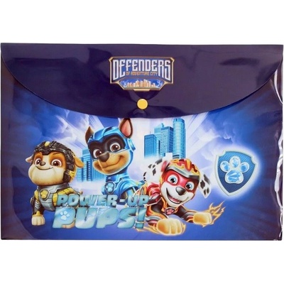 Paw Patrol Tlapková Patrola psaníčko plastová obálka A4 Power Up